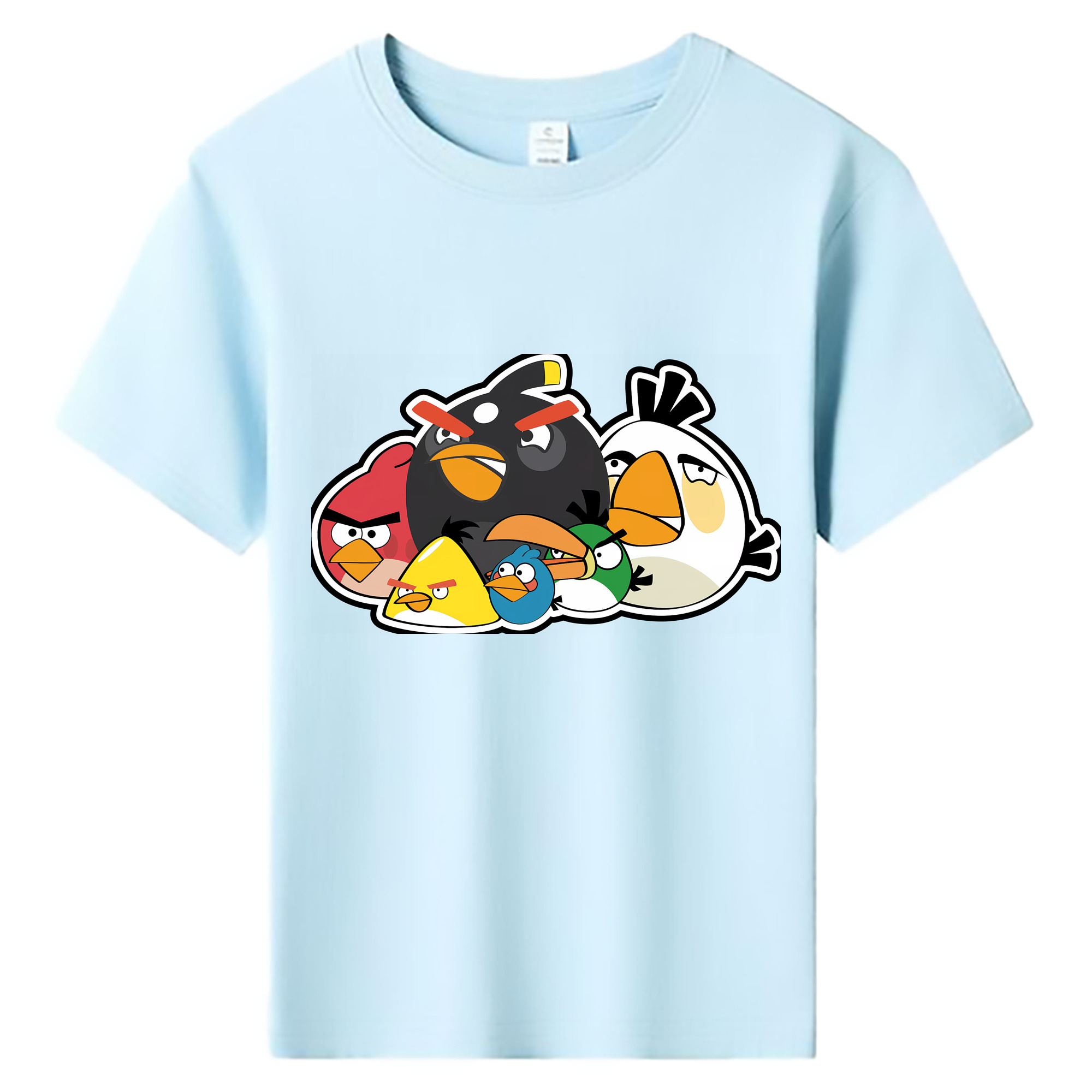 （画像用） Angry Birds アングリーバード 綿100％キッズTシャツ（フロントプリント）